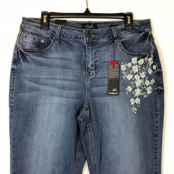 Earl Jeans Jeans Nwt Embroidery Tassel Hem Plus Size Denim Jeans